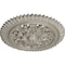 Ekena Millwork York Ceiling Medallion (Fits Canopies up to 3 5/8"), Hand-Painted Pearl White, 21 5/8"OD x 2 1/2"P CM21YOPWS - alternate 4